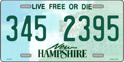 NH license plate 3452395