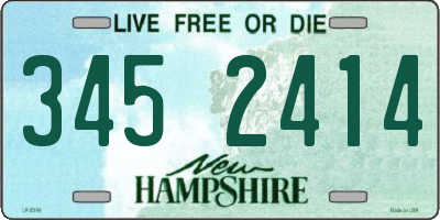 NH license plate 3452414