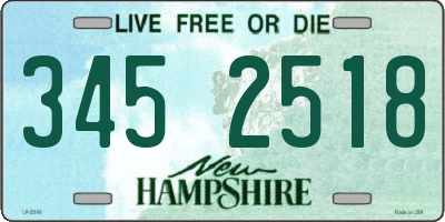 NH license plate 3452518