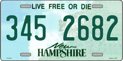 NH license plate 3452682