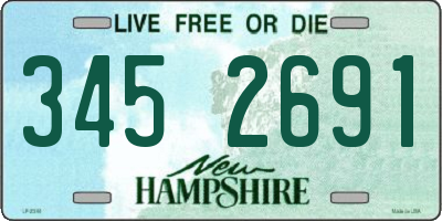 NH license plate 3452691