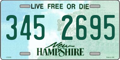 NH license plate 3452695