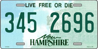 NH license plate 3452696