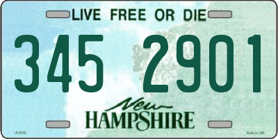 NH license plate 3452901