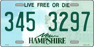 NH license plate 3453297