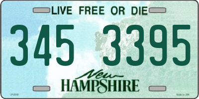 NH license plate 3453395