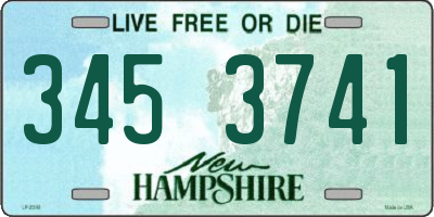 NH license plate 3453741