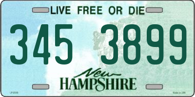 NH license plate 3453899