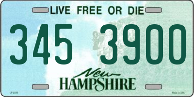 NH license plate 3453900