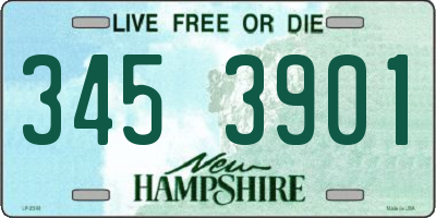 NH license plate 3453901