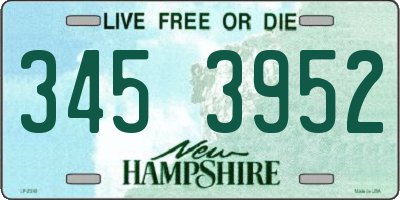 NH license plate 3453952