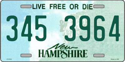NH license plate 3453964