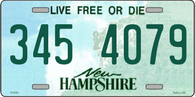 NH license plate 3454079