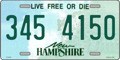 NH license plate 3454150