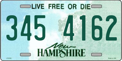 NH license plate 3454162