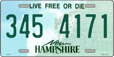 NH license plate 3454171