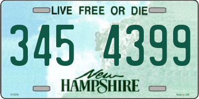 NH license plate 3454399