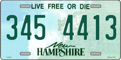 NH license plate 3454413