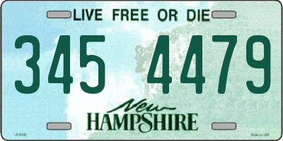 NH license plate 3454479
