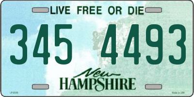 NH license plate 3454493