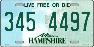 NH license plate 3454497