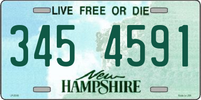 NH license plate 3454591