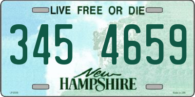 NH license plate 3454659