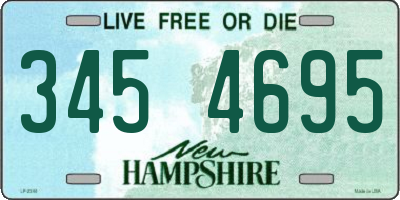 NH license plate 3454695