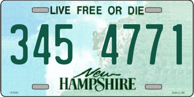 NH license plate 3454771