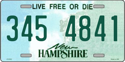 NH license plate 3454841