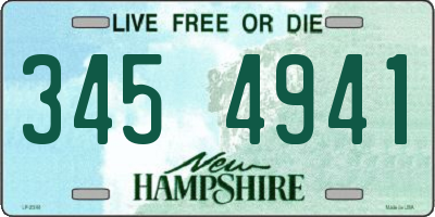 NH license plate 3454941