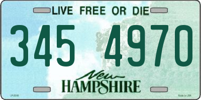 NH license plate 3454970