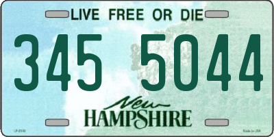 NH license plate 3455044