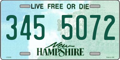 NH license plate 3455072