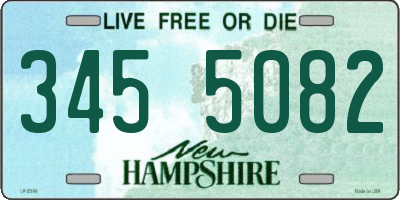 NH license plate 3455082