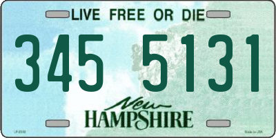 NH license plate 3455131