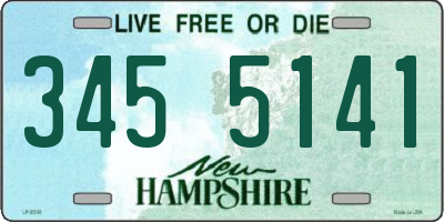 NH license plate 3455141