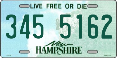 NH license plate 3455162