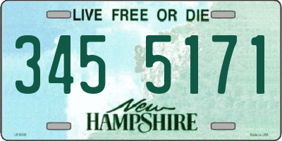 NH license plate 3455171