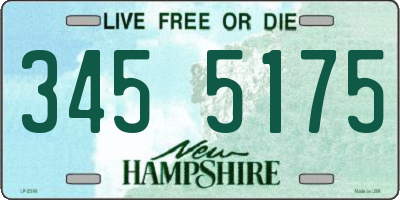 NH license plate 3455175