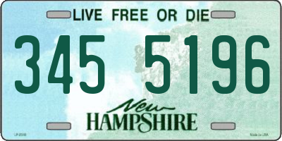 NH license plate 3455196