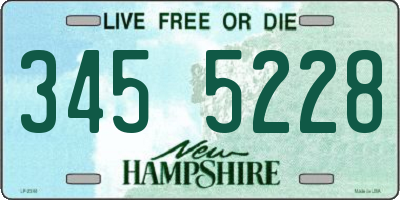 NH license plate 3455228