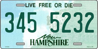 NH license plate 3455232