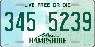 NH license plate 3455239