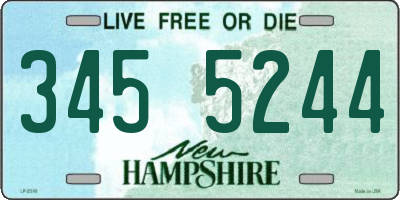 NH license plate 3455244