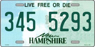 NH license plate 3455293