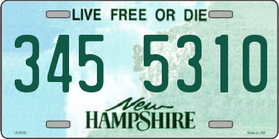 NH license plate 3455310