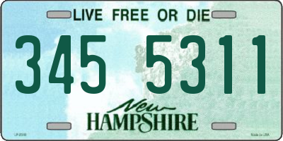 NH license plate 3455311