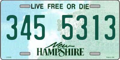 NH license plate 3455313