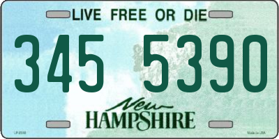 NH license plate 3455390